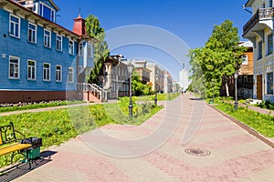 Arkhangelsk, Russia. View Avenue Chumbarova-Lucinschi