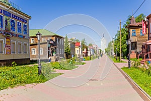 Arkhangelsk, Russia. View Avenue Chumbarova-Lucinschi