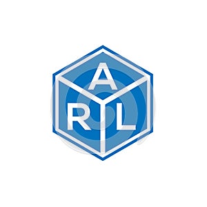 ARL letter logo design on black background. ARL creative initials letter logo concept. ARL letter design