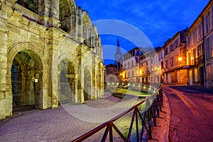 Arles Old Town and roman amphitheatre, Provence, France