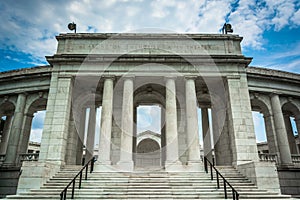 The Arlington Memorial Amphitheater at Arlington National Cemetery, in Arlington, Virginia.