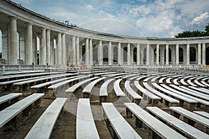 The Arlington Memorial Amphitheater at Arlington National Cemetery, in Arlington, Virginia.