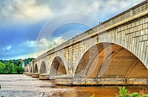 The Arlington Memorial Bridge across the Potomac River at Washington, D.C. photo