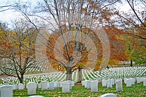 Arlington National Cemetery in the Fall