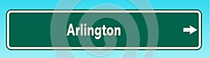 Arlington Road Sign