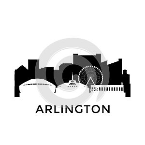 Arlington, Texas city skyline. photo