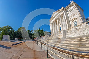 Changing of the guard at the Tomb of the Unknown Soldier at Arlington National Cemetery