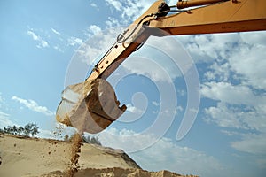 Arm of backhoe