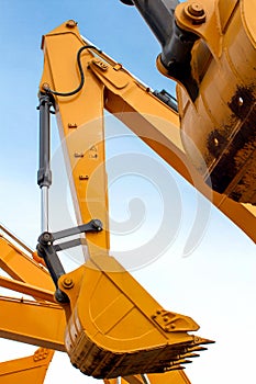 arm of backhoe
