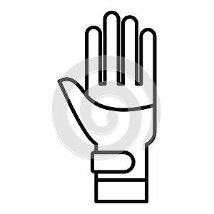 Arm bandage icon outline vector. Hand injury