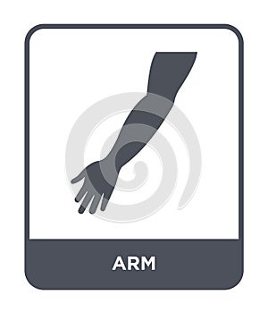 arm icon in trendy design style. arm icon isolated on white background. arm vector icon simple and modern flat symbol for web site