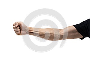 Arm isolated on white backgroung