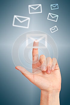 Arm press the button