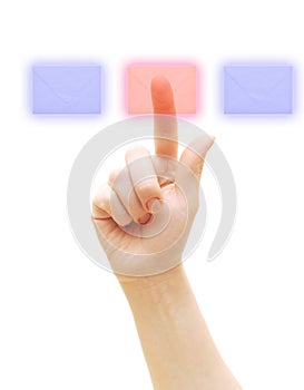 Arm press on envelope