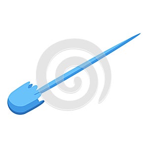 Arm tool play icon isometric vector. Phaser weapon