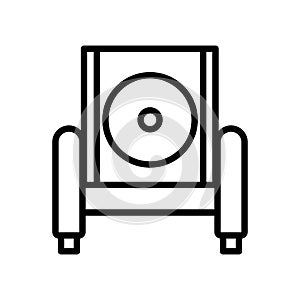 Armchair icon vector isolated on white background, Armchair sign , line and outline elements in linear style