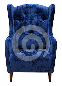Armchair isolated on white background. View 2. Including clipping path