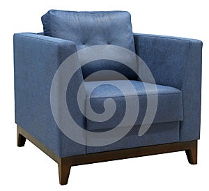 Armchair isolated on white background. View 2. Including clipping path