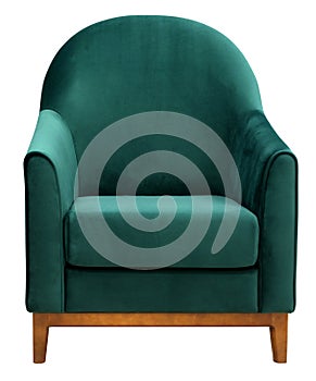 Armchair isolated on white background. View 2. Including clipping path