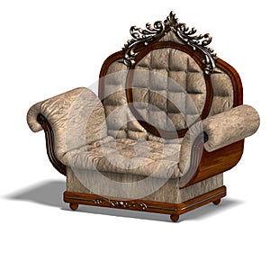 Armchair of louis xv. photo