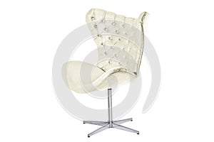 armchair. Modern designer chair on white background.