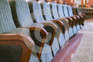 Armchair Theater. Classical theater seats deep