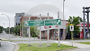 ARMDALE Roundabout at Halifax, Nova Scotia. Directions to Joseph Howe Drive, Chebucto Road and Bedford