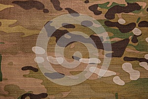 Armed force multicam camouflage fabric texture back