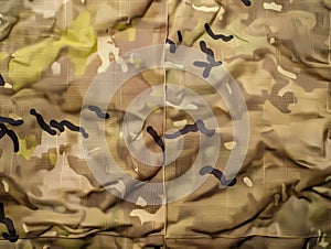 Armed force multicam camouflage fabric texture background