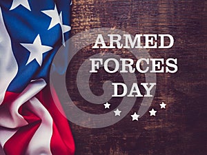 Armed Forces Day. Beautiful greeting card. National holiday