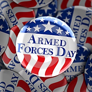 Armed forces day button background