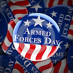 Armed forces day button background