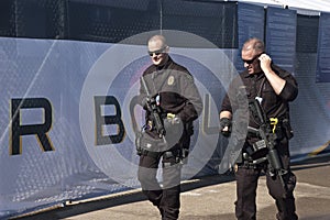 Armed Security Guards at Superbowl XLV