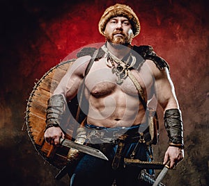 Muscular viking with img