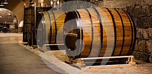 Armenia, cognac barrels