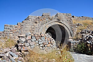 Armenia, fortress Smbataberd high in the mountains, 5th century, rebuilt in the 14th