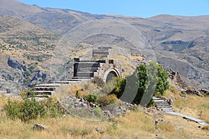 Armenia, fortress Smbataberd high in the mountains, 5th century, rebuilt in the 14th