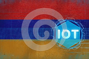 Armenia IOT (Internet of things). Internet of Things modern concept.