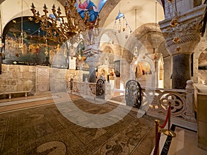 The Armenian church at the Church of the Holy Sepulchre, Jerusalem