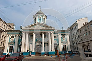 Armenian Church of St. Catherine near Nevsky Street in St. Petersburg