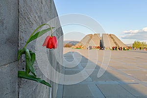 Armenian genocide memorial monument, in Yerevan