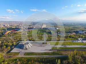 Armenian genocide memorial monument, in Yerevan