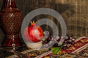 Armenian Still life on old fashion background