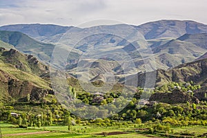 Armenian village Agarakadzor in mountains, Armenia