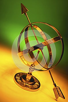 Brass Armillary Sphere - Astrology Model photo
