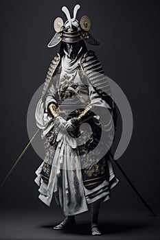 Armored Japanese samurai