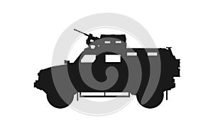 Armored military vehicle kozak 2m. war and army symbol. isolated vector image for military infographics and web design photo