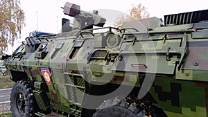 an armored transport and combat vehicle for transporting personnel of motorized rifle, motorized infantry, and airborne units and photo
