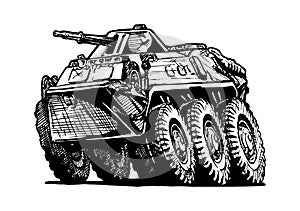 Armored troop-carrier