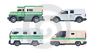 Armored vehicle. Security cash heavy truck for bank money transportation finance services garish vector cartoon